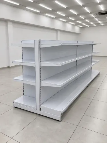 gôndola central de aço para supermercado