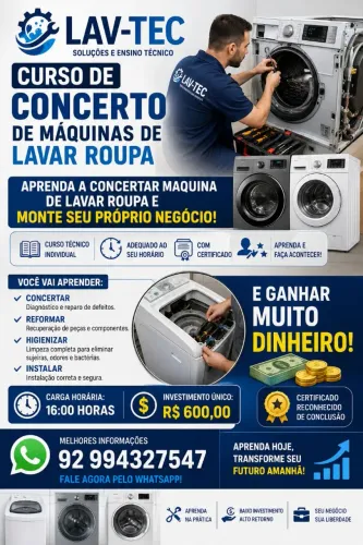 Técnico em máquina de lavar roupa
