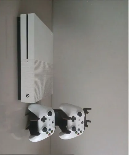 Xbox one s + 2 controles + suporte de controle