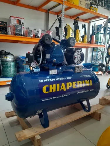 COMPRESSOR DE AR 10PÉS BLUE RCH 110L C/MM 2HP 110/220V - CHIAPERINI