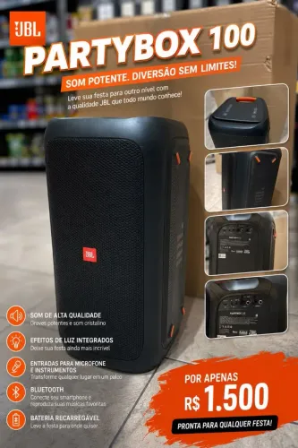Caixa de som jbl pary box
