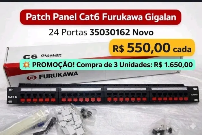 Patch panel Furukawa Cat6 Gigalan 