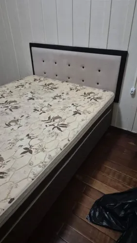 Combo Cama Casal + Colchão + Cabeceira 