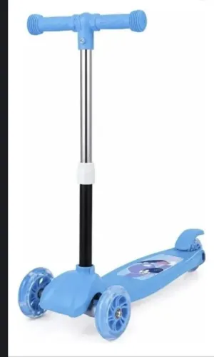 Promoção! patinete infantil dobrável azul luz de Led nas rodas
