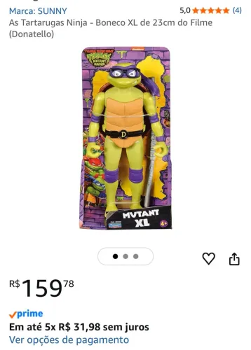 Boneco Tartaruga Ninja - Donatello
