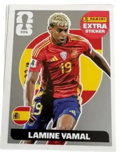 Figurinha extra stickers yamal prata!?