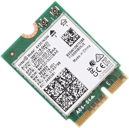 Placa Wi-Fi 6 + Bluetooth 5.2 Intel AX201