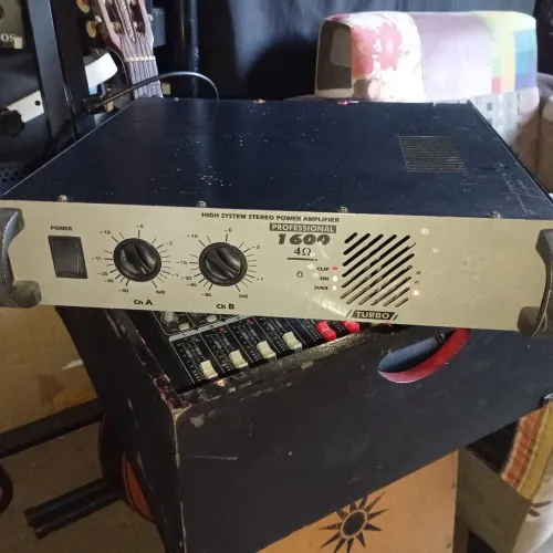 Potência amplificador de audio 400W RMS som profissional 