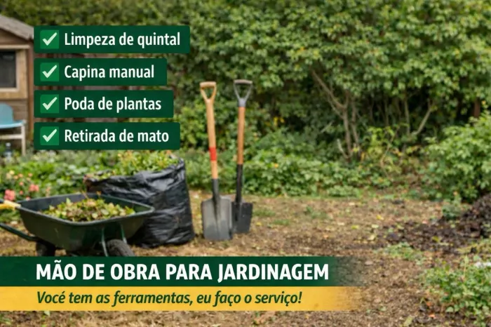Mão de obra para jardinagem