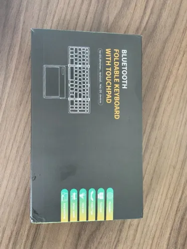 Teclado Bluetooth Dobrável com Touchpad - Portátil | iOS Android Windows