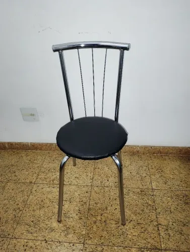 01 cadeira de inox