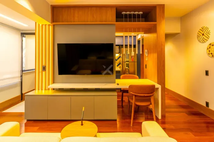 Apartamento mobiliado e decorado para alugar no ba