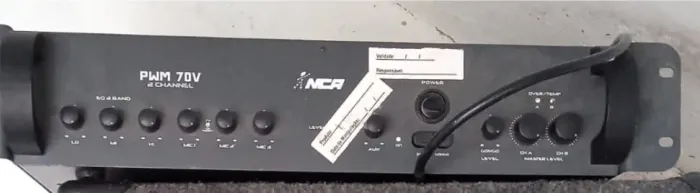 Amplificador Som Ambiente Nca Pwm 300 70v 4 Ohms Ll Audio Cinza-escuro 600 W