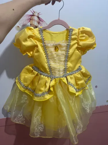 Vestido Mesversario bela e a fera