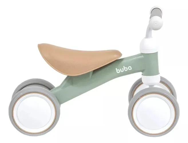 Bicicleta Buba de Equilíbrio 4 Rodas Verde Buba
