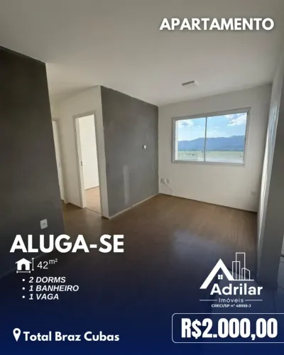 Imóvel para aluguel tem 42 metros quadrados com 2 quartos em Vila Nova Cintra - Mogi das C