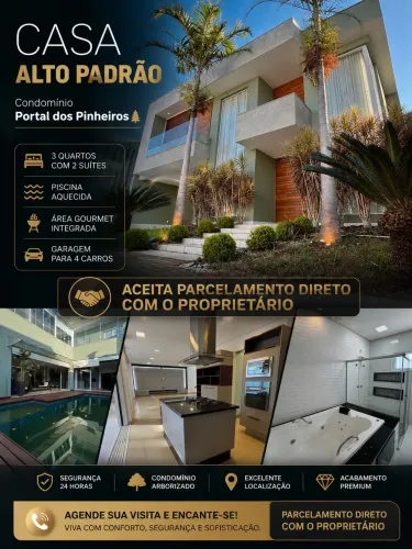Casa alto padrão condomínio Portal dos Pinheiros