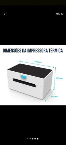 Impressora Etiqueta Térmica Mercado livre Shopee Amazon Shein Magazine Luiza