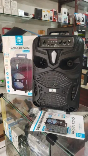 Caixa de som bluetooth hoopson com controle