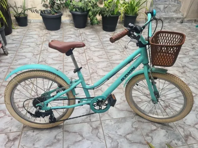 Bicicleta Infantil Aro 20 Cor Verde Btwin Infantil 