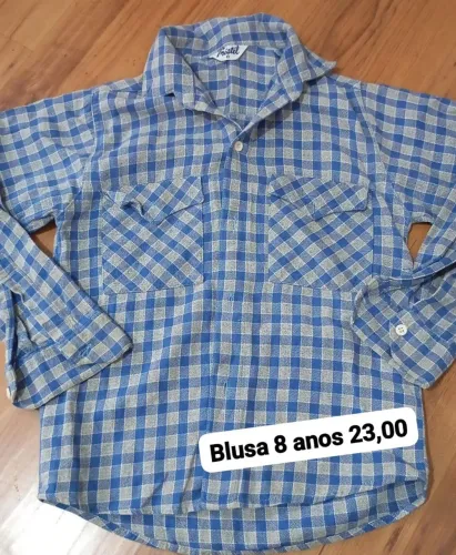 Blusa menino veste 8 anos