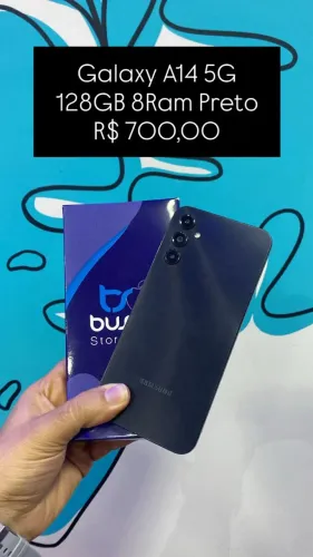 Seminovo: Galaxy A14 5G 128GB / 8 RAM / Preto - Loja Fisica