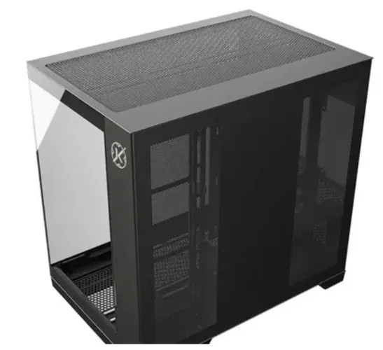 (NA CAIXA) Gabinete Gamer Aquário Kalkan Asgard Preto