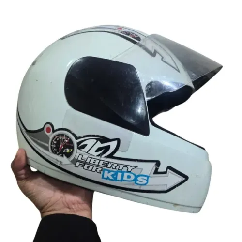 Capacete Infantil Moto Pro Tork Liberty 4 Branco Kids Tam 54