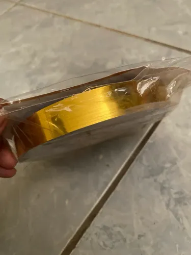 Fita adesiva dourada autocolante 