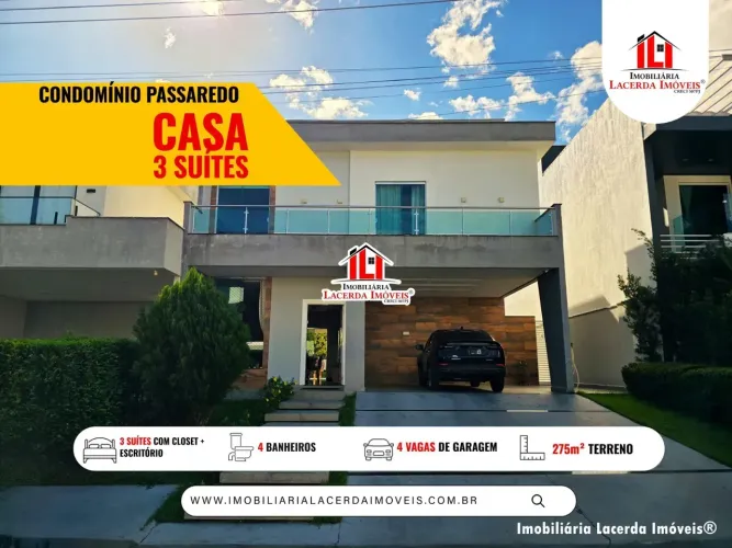 Casa Duplex no Passaredo com 3 Suítes todas com Closet + Escritório