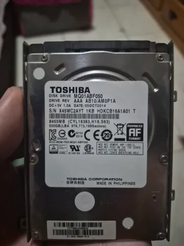 Hd 500gb Toshiba 2.5"