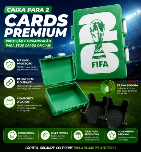 Porta figurinhas da copa