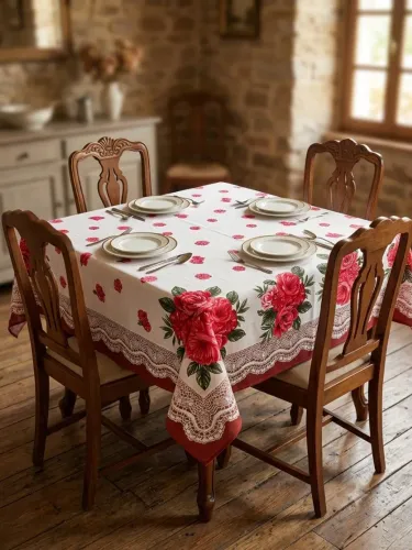 Toalha de mesa/para 4 cadeiras