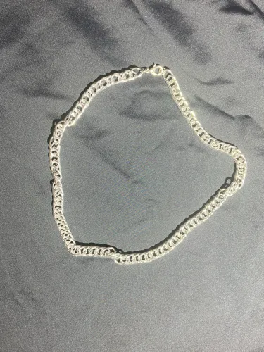 corrente prateada choker