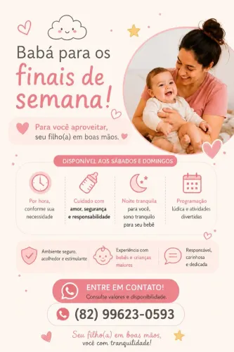 Babá para os finais de semana