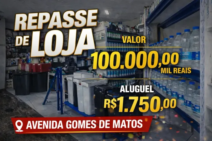Loja de Produtos de Limpeza Montada | Excelente Ponto Comercial