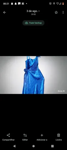 Vestido longo madrinha azul royal ARITA