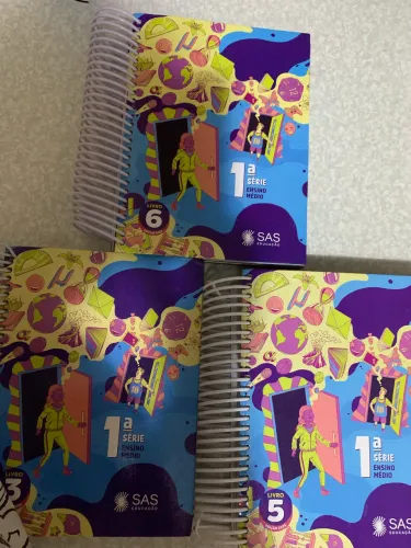 LIVROS 3,5 e 6 SAS EDUCAÇÃO- 1 SÉRIE DO ENSINO MÉDIO