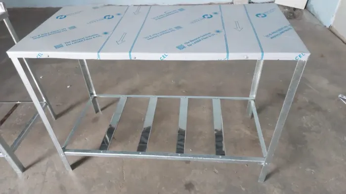 bancada inox 120x50cm nova 