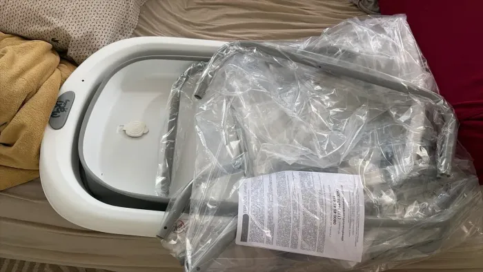 Banheira Dobrável Maxi Baby Uff com Suporte - Nova na Caixa
