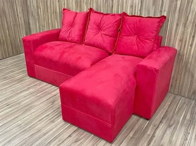 Sofá Com Chaise (Entrega Rápida Produto Novo)