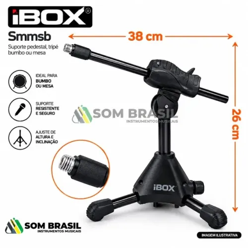 Suporte,pedestal bumbo ou mesa IBOX Smmsb.