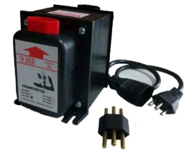 TRANSFORMADOR BIVOLT DE 7000VA 110V X 220V COM CABO ORIGINAL 