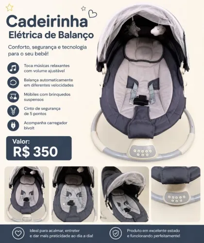 Cadeirinha balanço infantil 