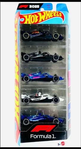 Hotwheels fórmula 1 pack com 5 carrinhos