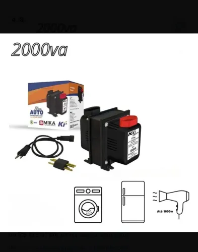 Transformador BI 1.500VA 110v/220v/110v