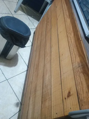 balcão de madeira metros 