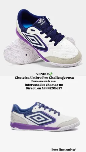 Chuteira Umbro Pro Challenge Roxa