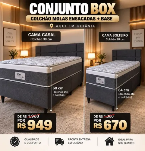Colchão solteiro casal e quenn