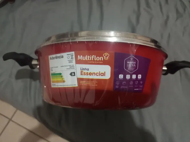 Panela Caçarola Multiflon 22cm Antiaderente 